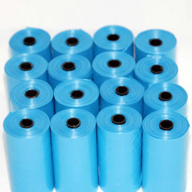 40 рулонов синих мешков для уборки домашних животных мусорные мешки мешок отходов
