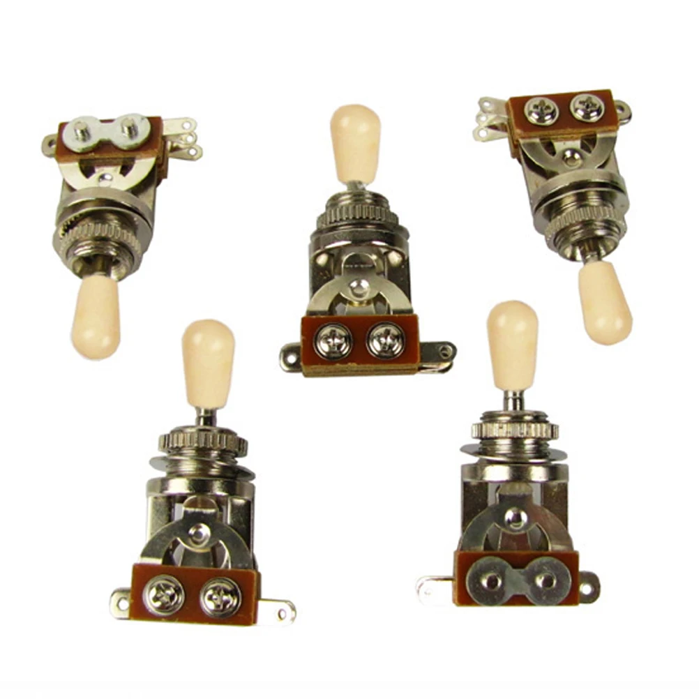 FLEOR 5 шт. 3 ходовые гитарные тумблеры с наконечником для TL ST детали цветов на