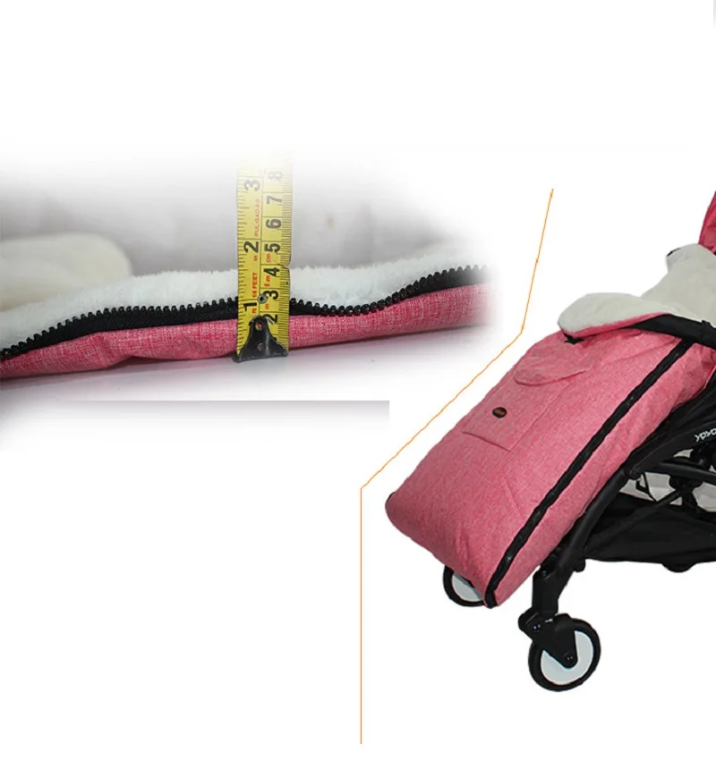 Спальный мешок для малышей зимняя сумка коляски плотный теплый конверт спальные