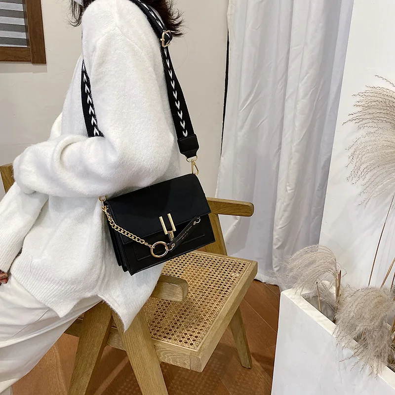 

Women Mini Handbags Purse Shoulder Crossbody Bags For Women 2021 Fashion Wide Shoulder Strap Messenger Bag Flap