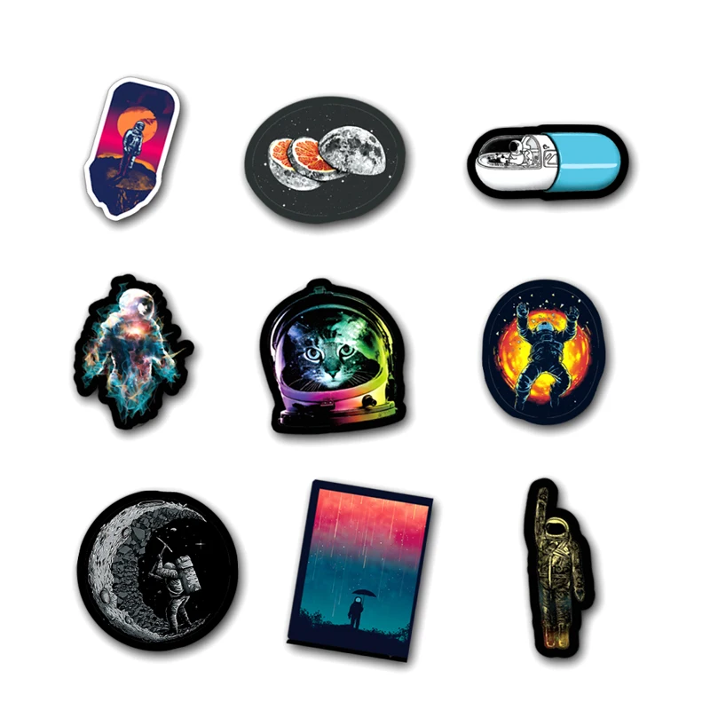 50 штук во внешней наклейки с космосом для Вселенной астронавт космонавт