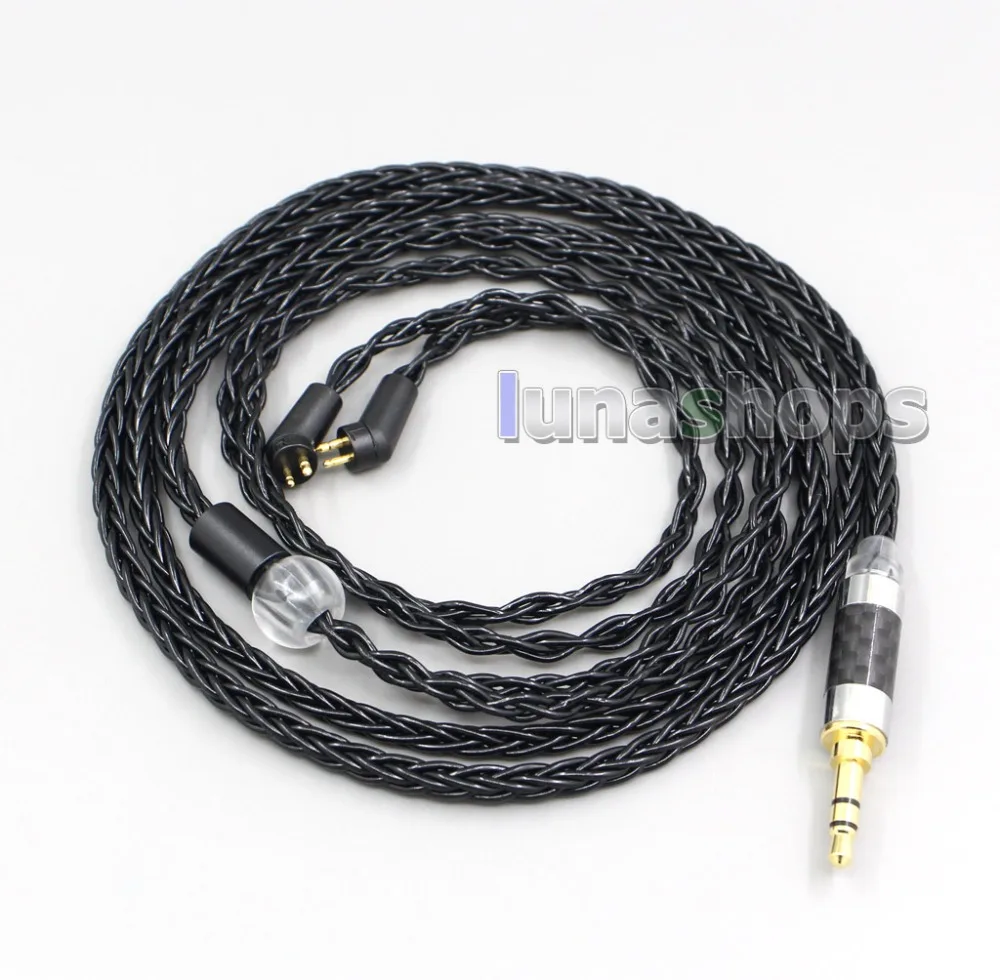 LN006578 2 5 мм 4 XLR Сделано в Китае 8 Core с серебряным покрытием черный кабель для