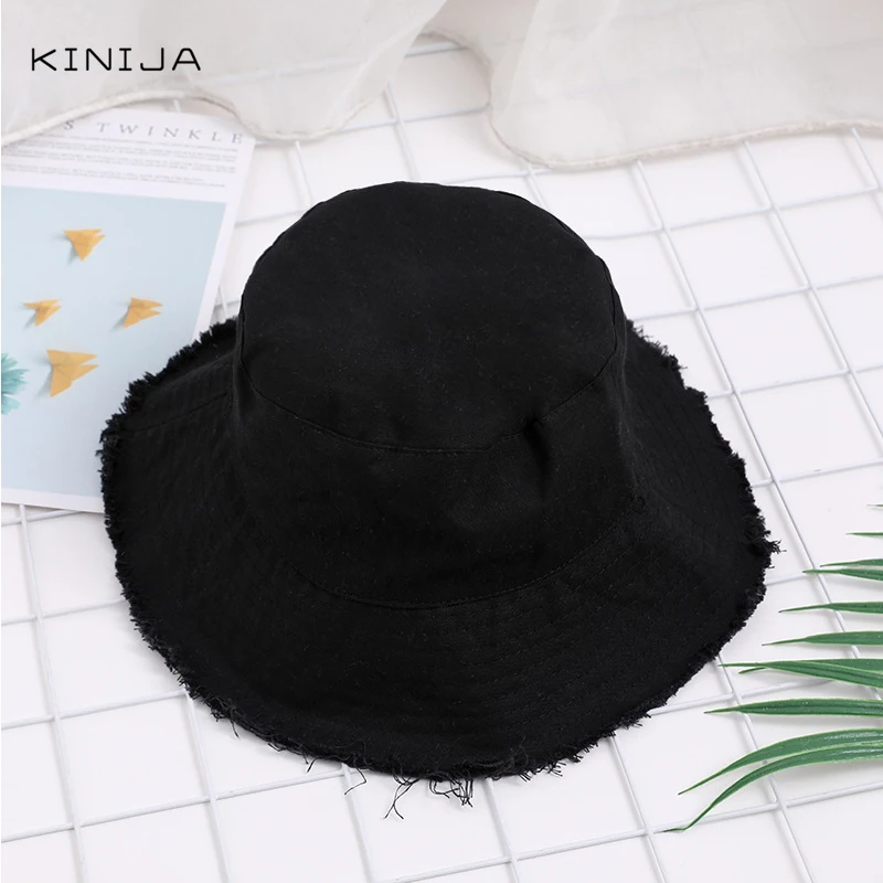 Женская панама для заусенцев складная шляпа бассейна Солнцезащитная улицы одноцветная рыбака шапка