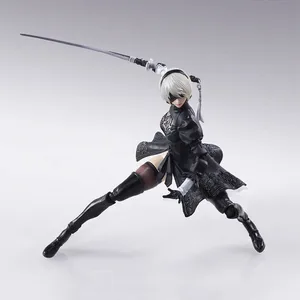 112 scale soldiers anime figure nier automata 2b fighting action figure pvc toys collection doll anime cartoon model gift free global shipping
