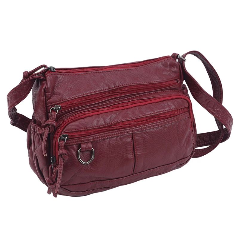 Женская маленькая сумка из искусственной кожи через плечо 2 вида цветов