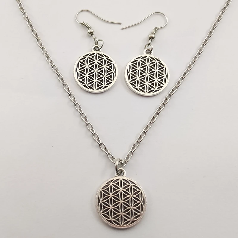 1 шт. буддийское ожерелье с цветком жизни длинная цепочка семена священной