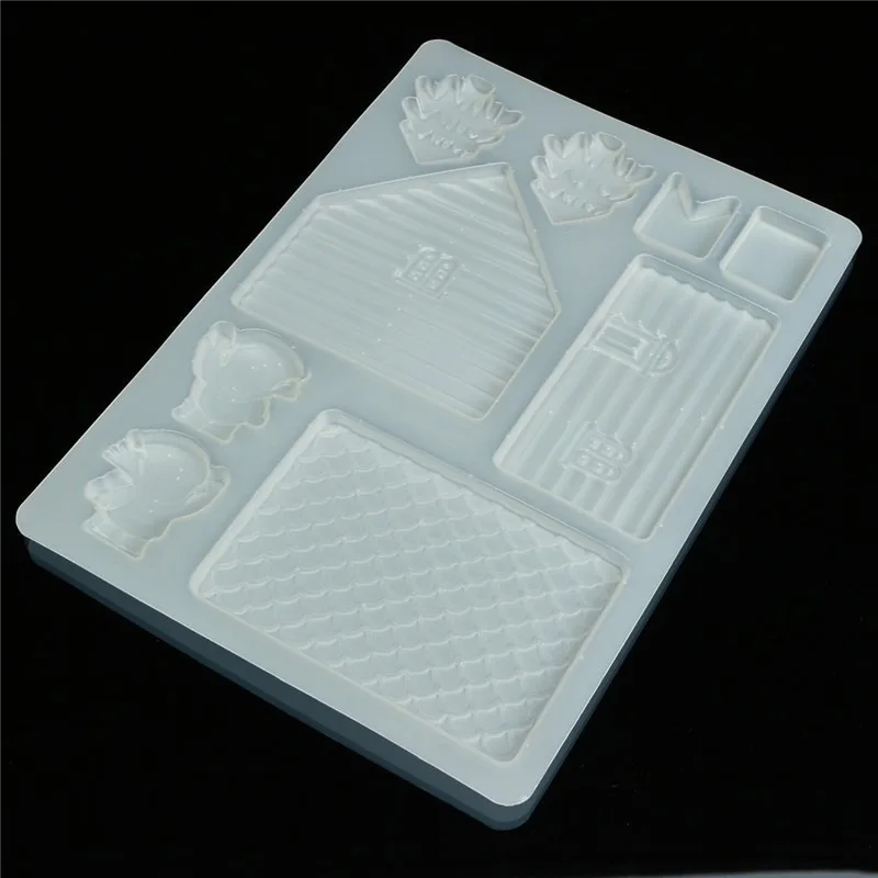 3d house door diy silicone fondant mould cake decoration chocolate cutter mold free global shipping