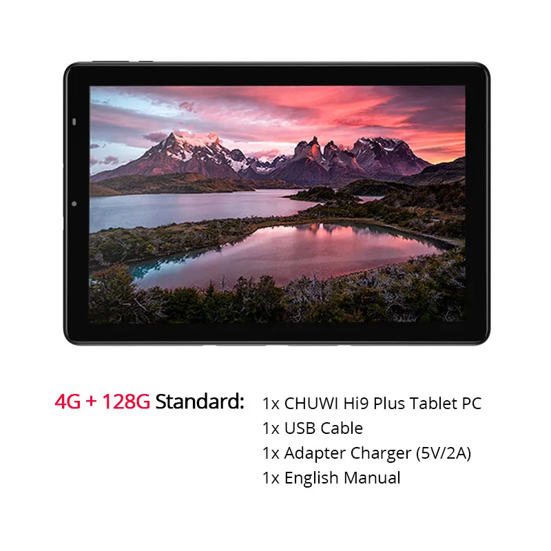 Standard CHUWI Hi9 Plus 10,8 дюймов 2560*1600 дисплей MTK6797 X27 Deca Core 4 Гб 128 ГБ Android 8,0 планшеты двойной Wifi Две камеры 7000 мАч - Комплект: Standard