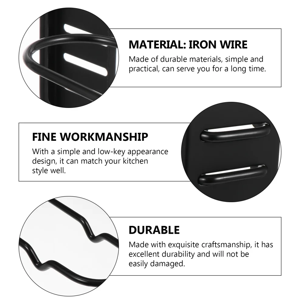 

1pc Practical Pot Storage Rack Cookware Display Rack Double-side Kitchen Rack