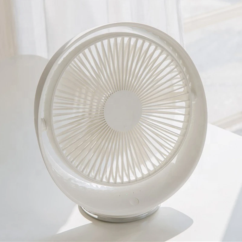 

Перезаряжаемый Регулируемый угловой легко Очищаемый портативный Настольный креативный дизайнерский мини-вентилятор для спальни 2000 мАч