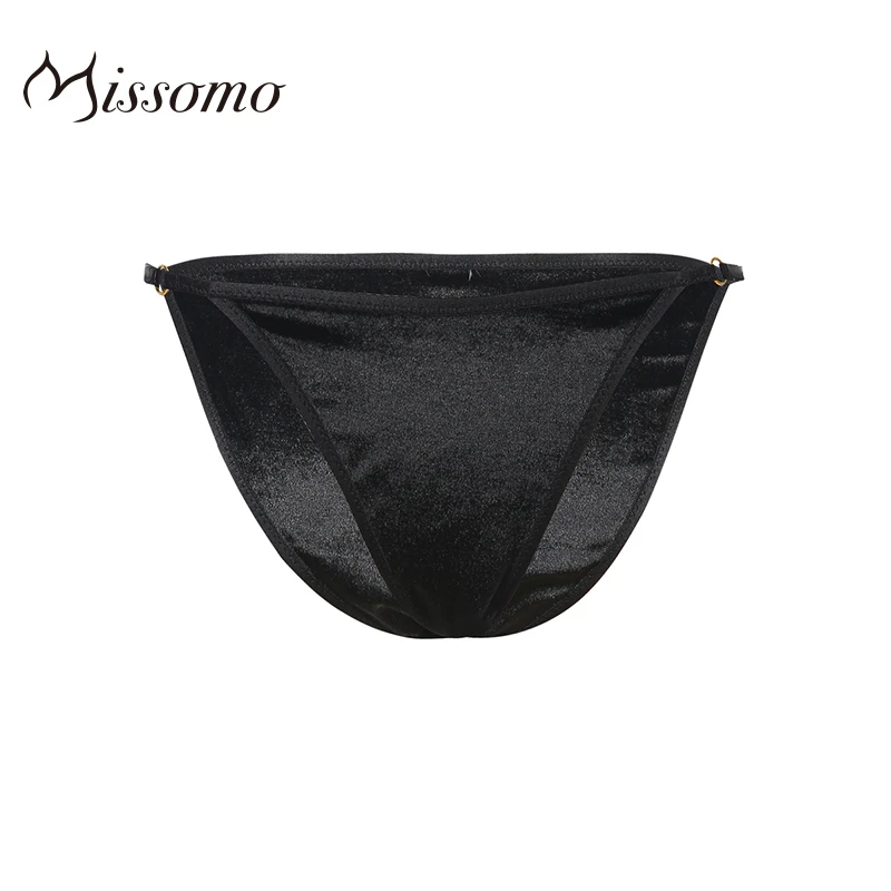 Missomo новые модные женские черные флисовые пикантный зауженный трусики