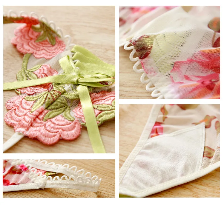 Женские трусики BZEL сексуальные женские стринги с вышивкой цветочное нижнее