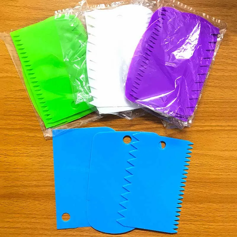 Скребок пластиковый для выпечки торта 3 шт./компл. резцы шпателя лопатки теста |