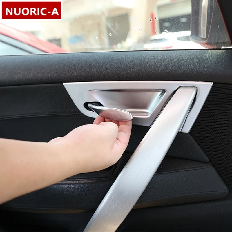 

Car Styling Inner Door Bowl Frame Decoration Cover Trim For BMW X3 E83 2006-2010 Automotive Interior Accessories