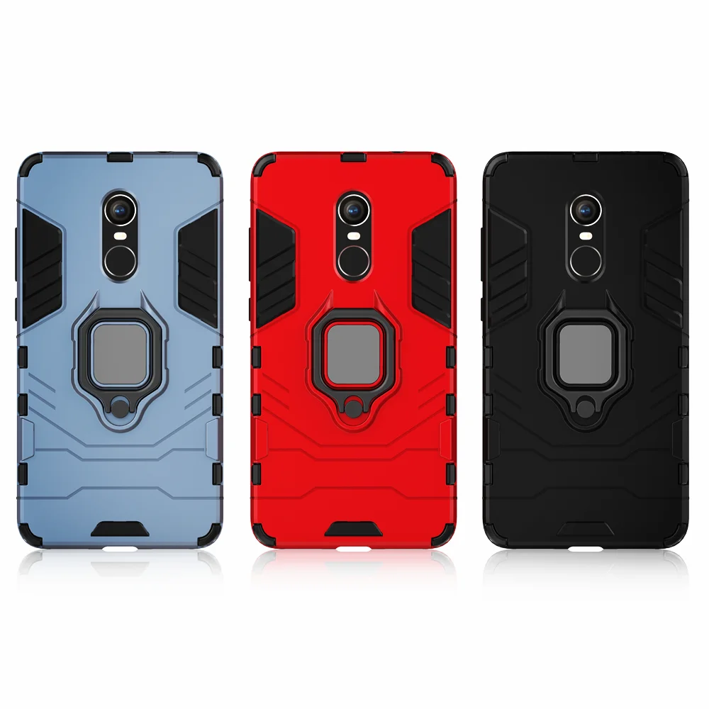 

Shockproof Armor Case for Xiaomi Redmi Note 4 4X Case Ring Holder Stand Phone Back Cover for Xiomi Redmi Note 4x Note4 4 X Funda