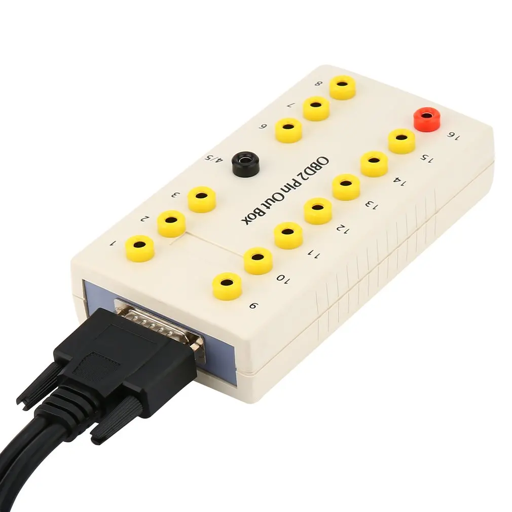 Высокое качество Профессиональный Obd2 Pin Out Box Breakout тест er диагностический obd2