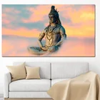 Религиозная фигурка Будды Shiva Lord, Картина на холсте, психоделический плакат, Современная Настенная картина для гостиной