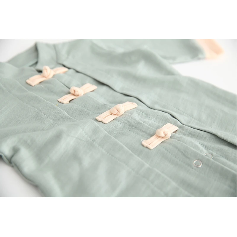 Китайская одежда традиционная Хань для младенцев девочек мальчиков комбинезон