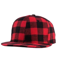 2021 fashion mens outdoor cotton baseball cap winter red plaid trucker hat womens hip hop cap rebound caps snapback hats