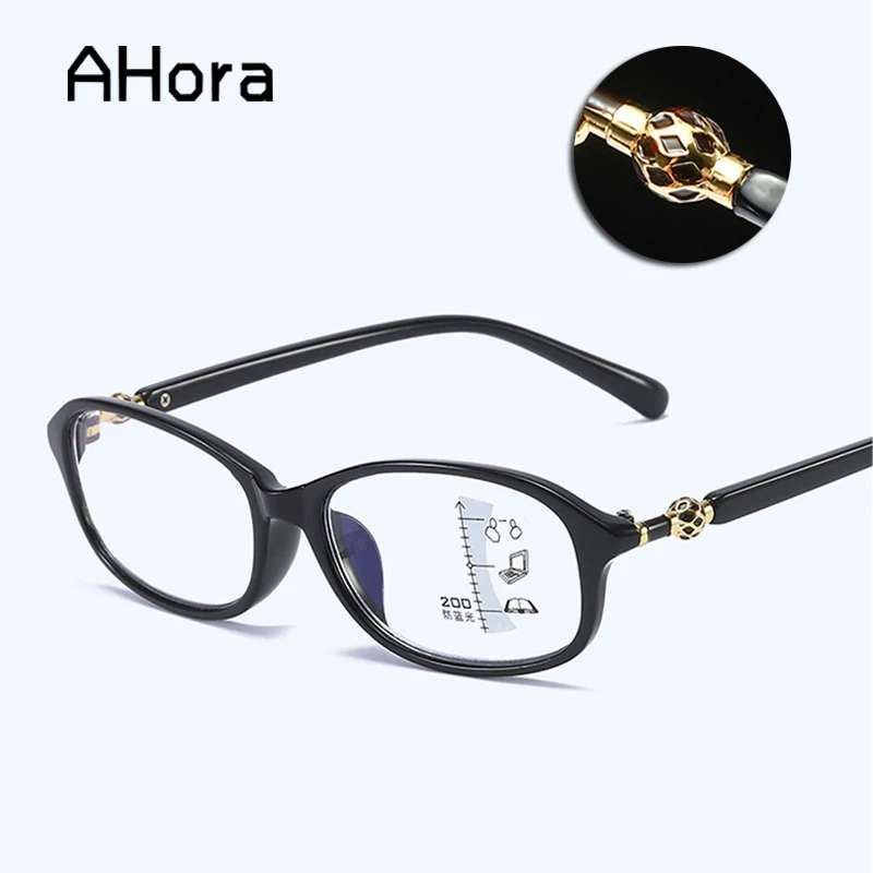Очки Ahora женские для дальнозоркости элегантные овальные прогрессивные