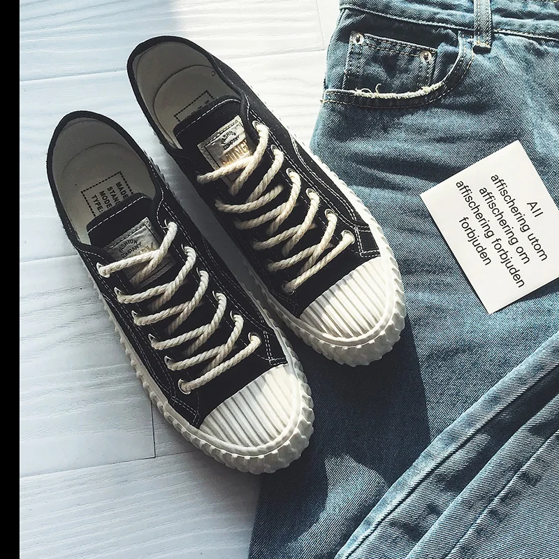 Мужские парусиновые кроссовки WOLF WHO на шнуровке повседневные для студентов весны