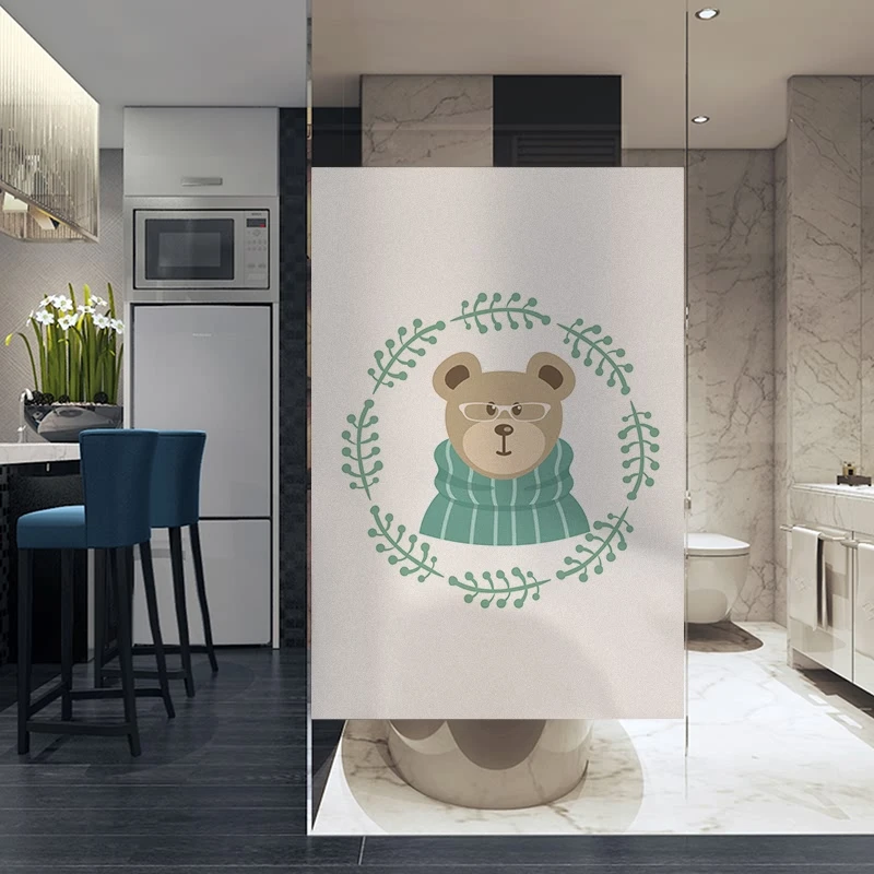 Custom Size Electrostatic Window Sticker Christmas Style PVC Private Home Decor Foil For Door Cabinet Wardrobe 60cmx100cm | Дом и сад