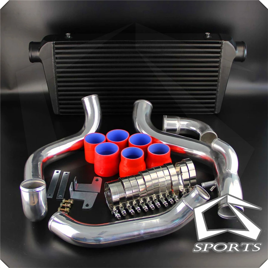 Черный FMIC турбо интеркулер и трубопровод комплект подходит для N * issan 200SX 240SX S14 S15