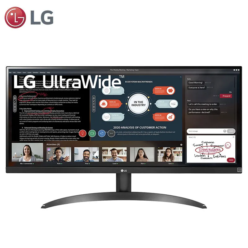 LG-pantalla IPS de alta definición, 29 pulgadas, 21:9, HDR, sRGB99 %, FreeSync,...