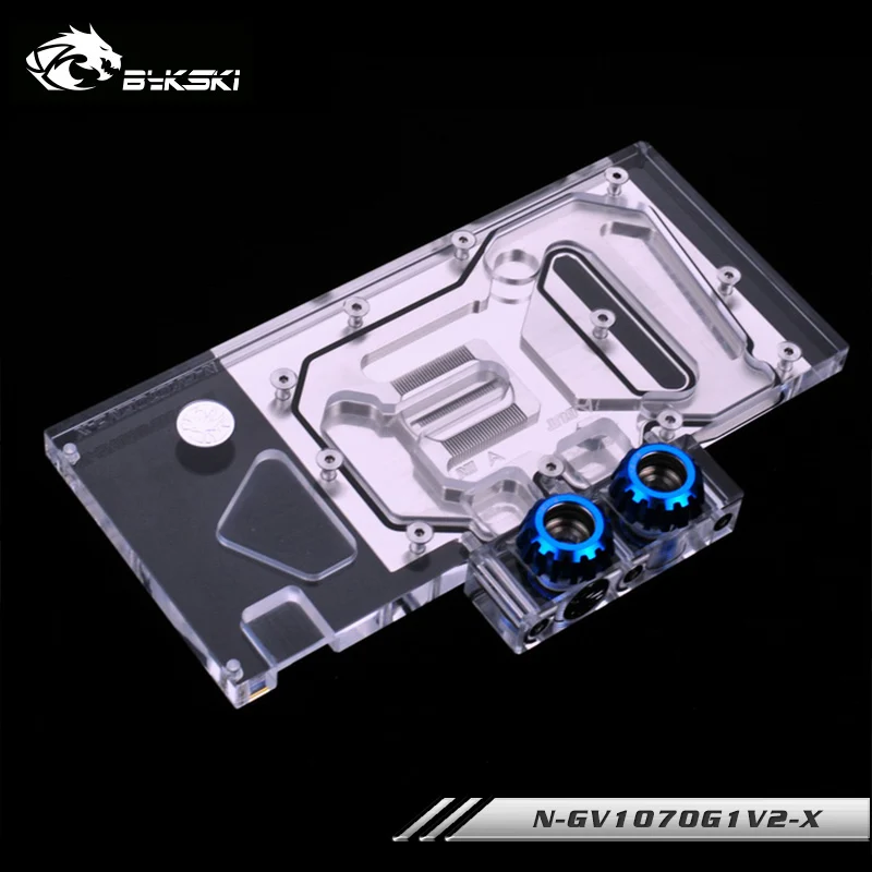 Водяной блок Bykski GPU для карты Gigabyte GTX1070G1 GAMING 8g GTX 1070Ti WINDFORCE 8G Cooler G1/4 |Кулеры и системы
