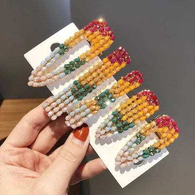 Заколка для волос ярких цветов набор из кристаллов девочек женская заколка Arcylic