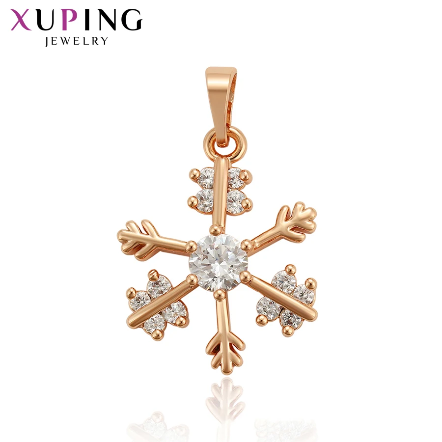 Модный кулон в виде снежинки Xuping новый дизайн красочные украшения для женщин