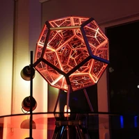 christmas infinity dodecahedron color art light usb charging lamp home desktop creative color night light aesthetic room decor
