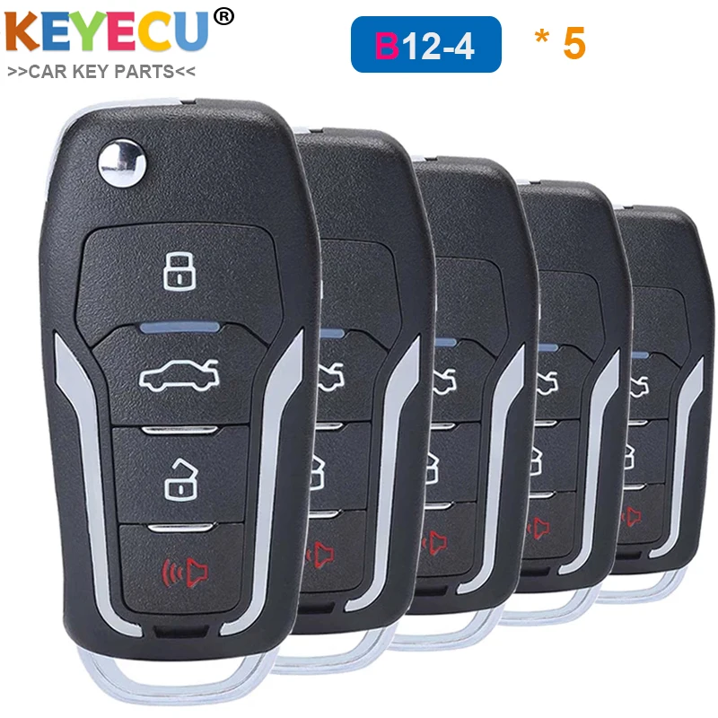 KEYECU 5 шт./лот KEYDIY B Series B12-4 универсальный пульт дистанционного управления