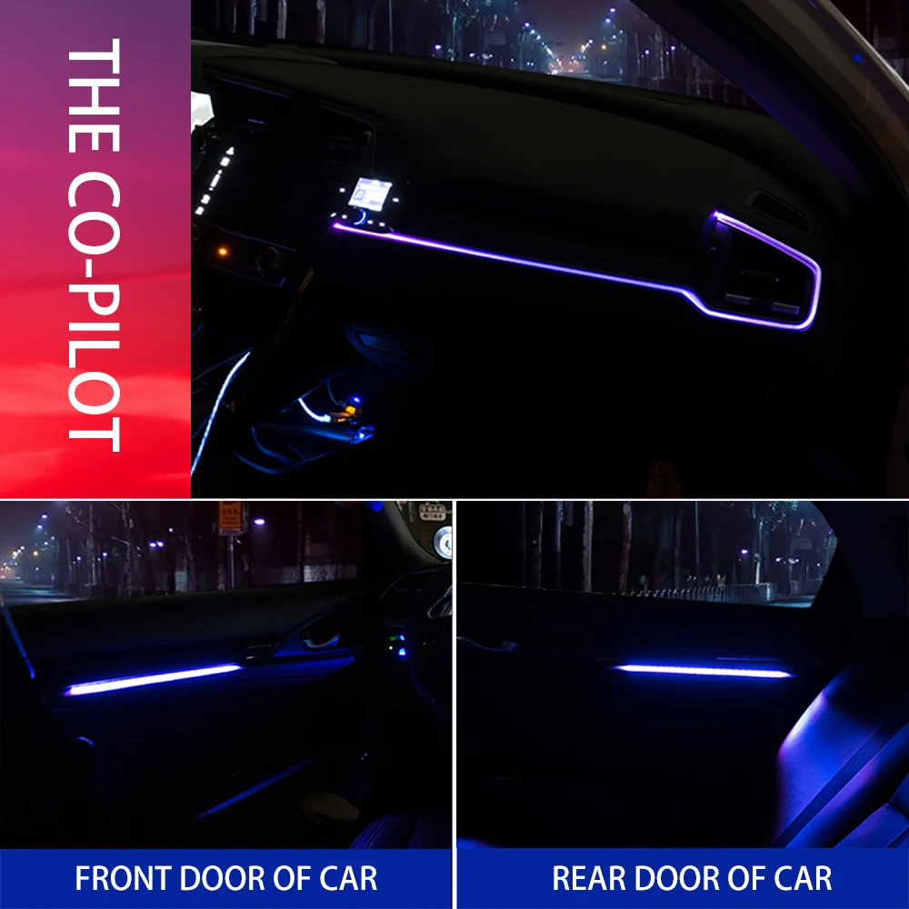 Подходит для Honda civic 2016 2019 интерьер атмосферу светильник 10th светодиод интерьера