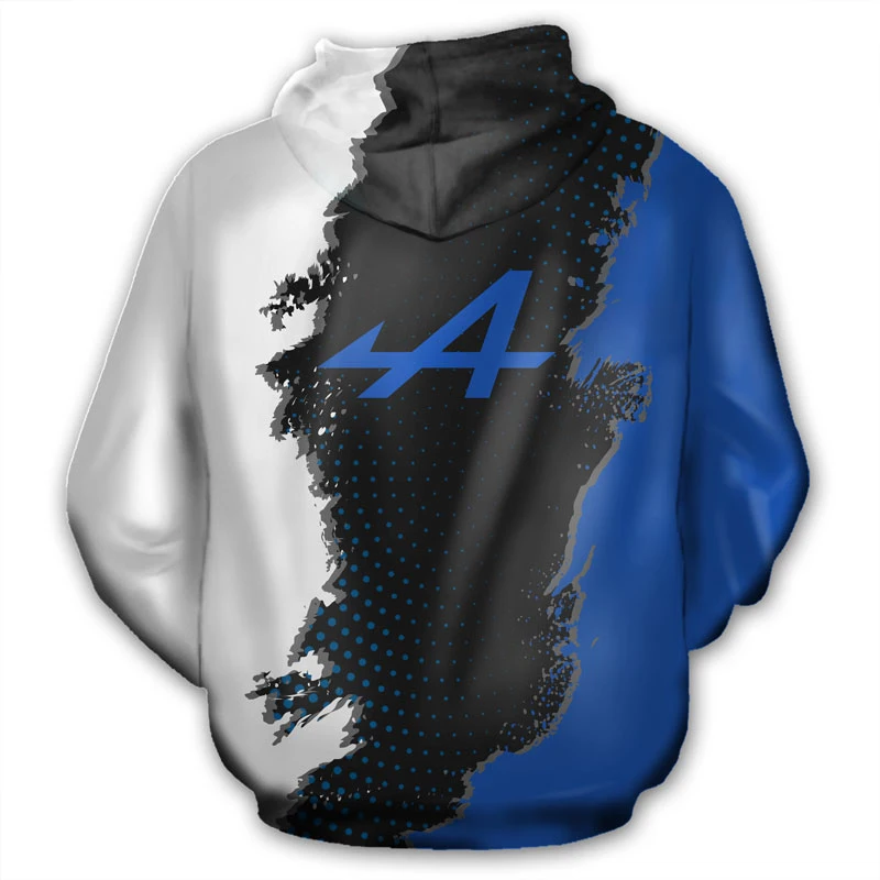 

2021 New 3D printed hoodie ALPINE motorcycle off-road Harajuku sportswear peripheral brand zipper sports men's clothing
