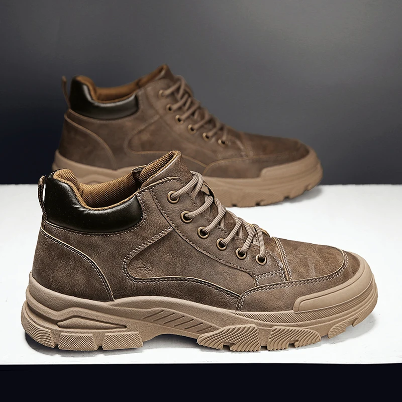 Мужские ботинки на весну и осень новые универсальные модные повседневные