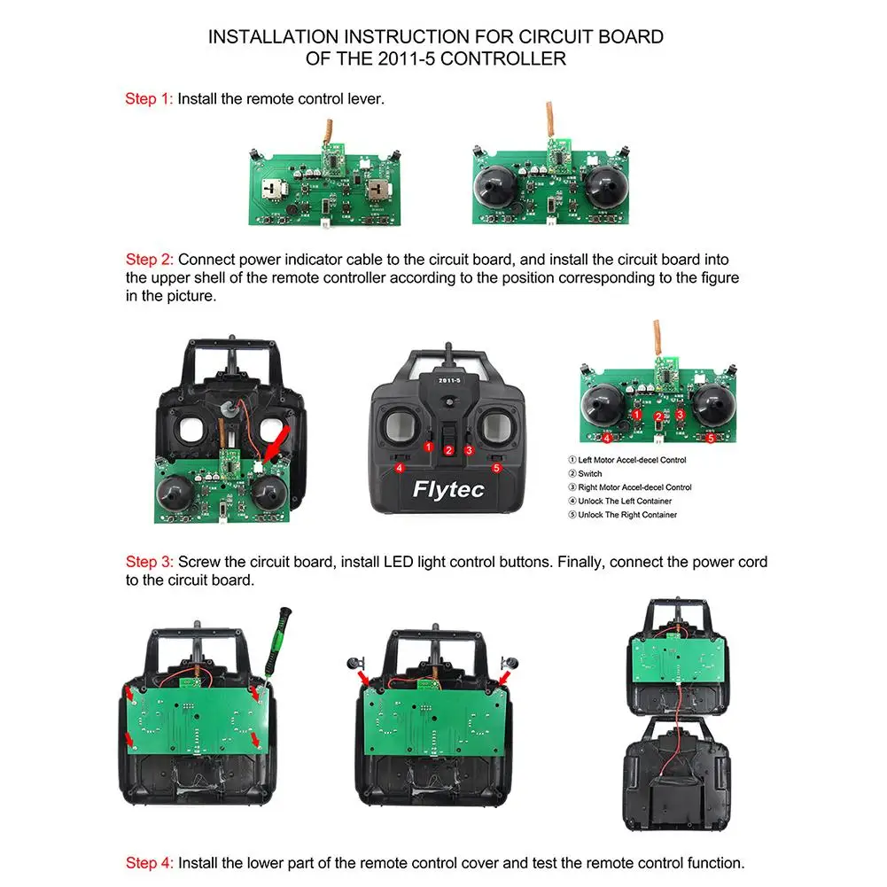 2011 5 011 печатная плата Flytec интеллектуальный пульт дистанционного управления