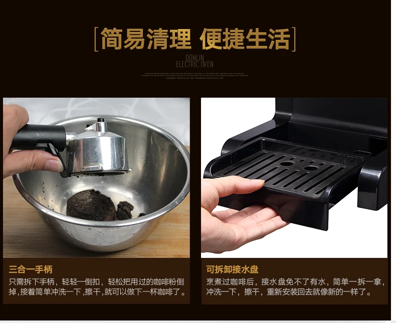 Kf500 Coffee Machine Household Small Semi-automatic Italian Capsule Steam Runs Frothed Milk | Дом и сад
