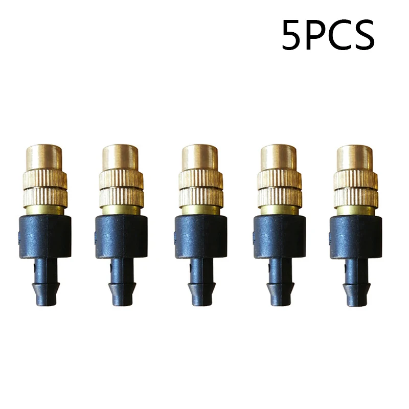 

5x Brass Fog Mist Nozzle Misting Fogging Spray Sprinkler Head Irrigation Grass