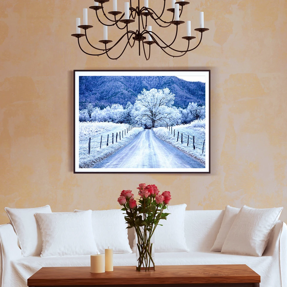 Раскраска по номерам для взрослых AZQSD акриловая краска сделай сам нерамка ручная