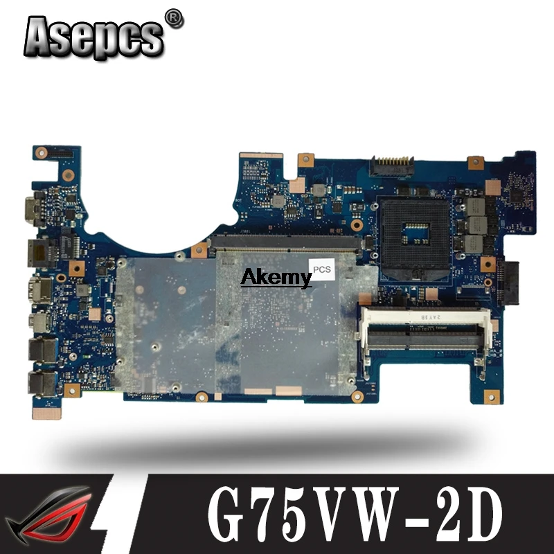 Материнская плата G75VW REV: 2,4 2D для ASUS G75V G75VW Материнская плата ноутбука G75VW материнская плата G75VW тест материнской платы ОК