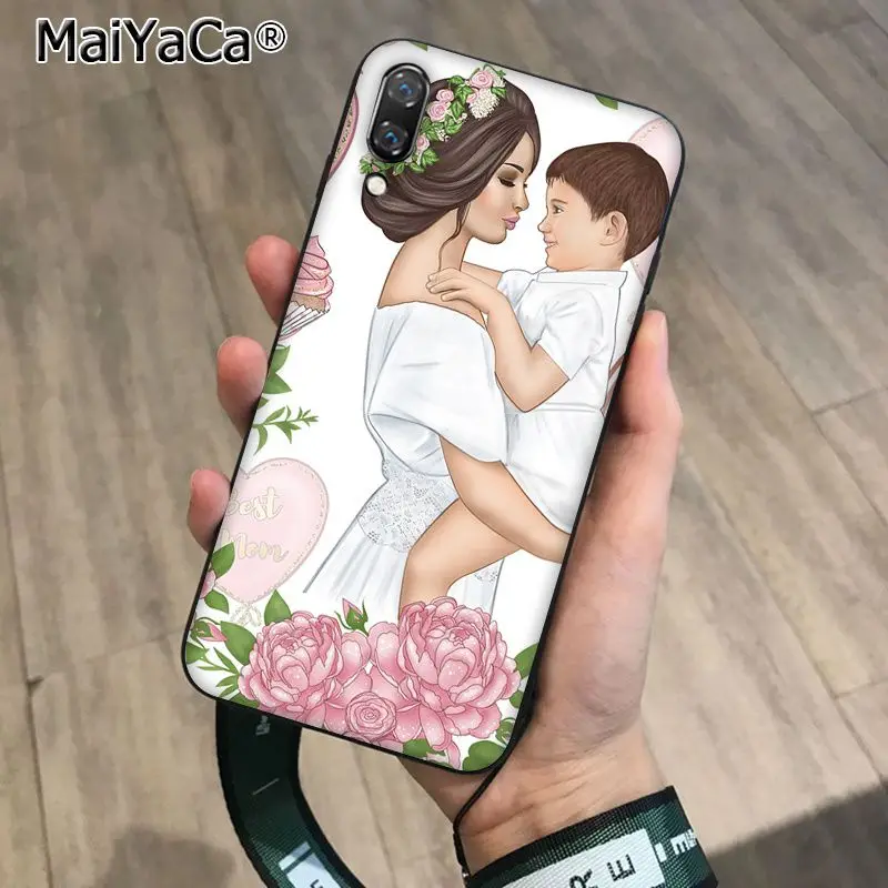 MaiYaCa красивый чехол для телефона для мамы и дочки и сына для Huawei P10 Plus 20 pro P20 lite mate9 10 lite honor 10 vision 10