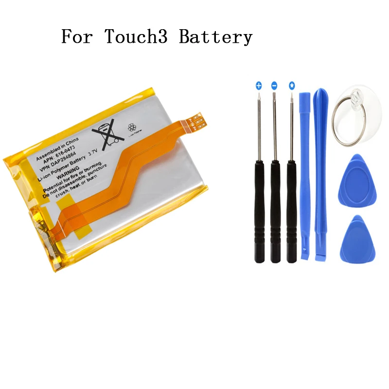 Buy 800mAh 616-0471 616-0473 Battery For Apple iPod Touch 3nd Gen 3G Touch3 Touch3G 3 Batterie Batterij Accumulator AKKU +Tool Gift on