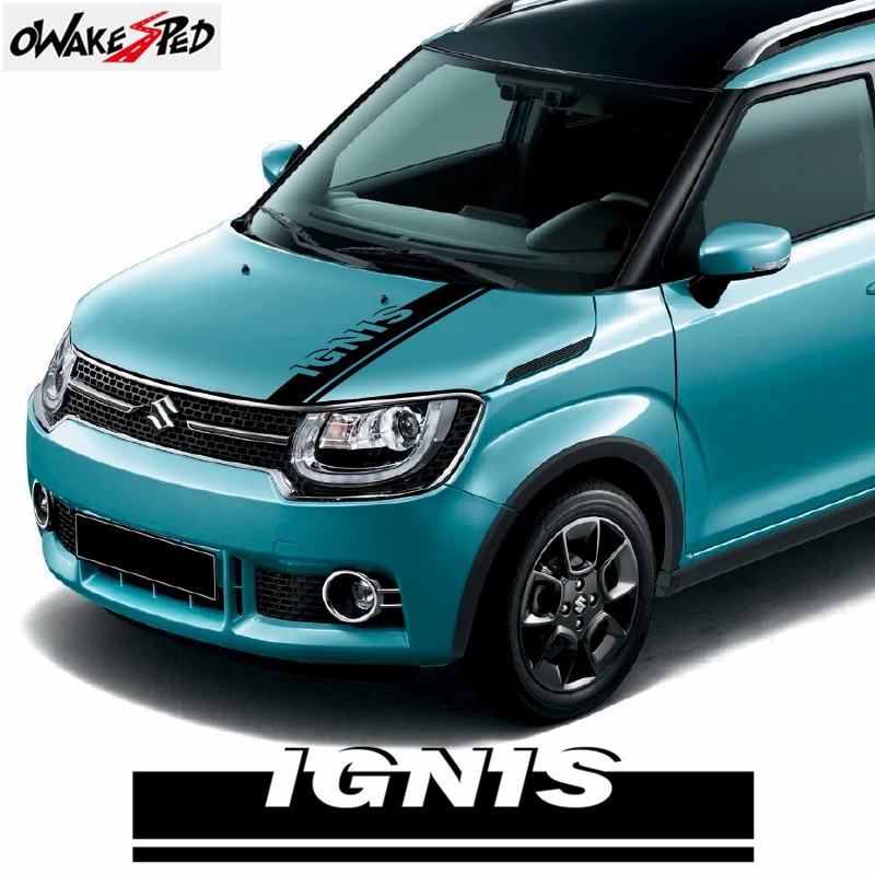 Для Suzuki IGNIS капот полосы Стикеры автомобиля двигатели для крышка Декор s