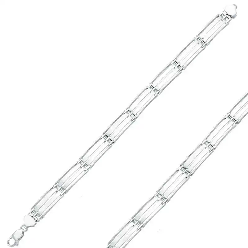 

Silverlina Silver Two Row Male Bracelet