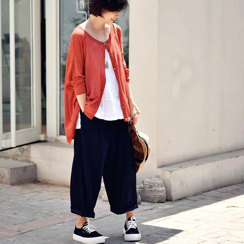 MICOCO Z0099C литературный простой Джокер свободный профиль перед коротким после