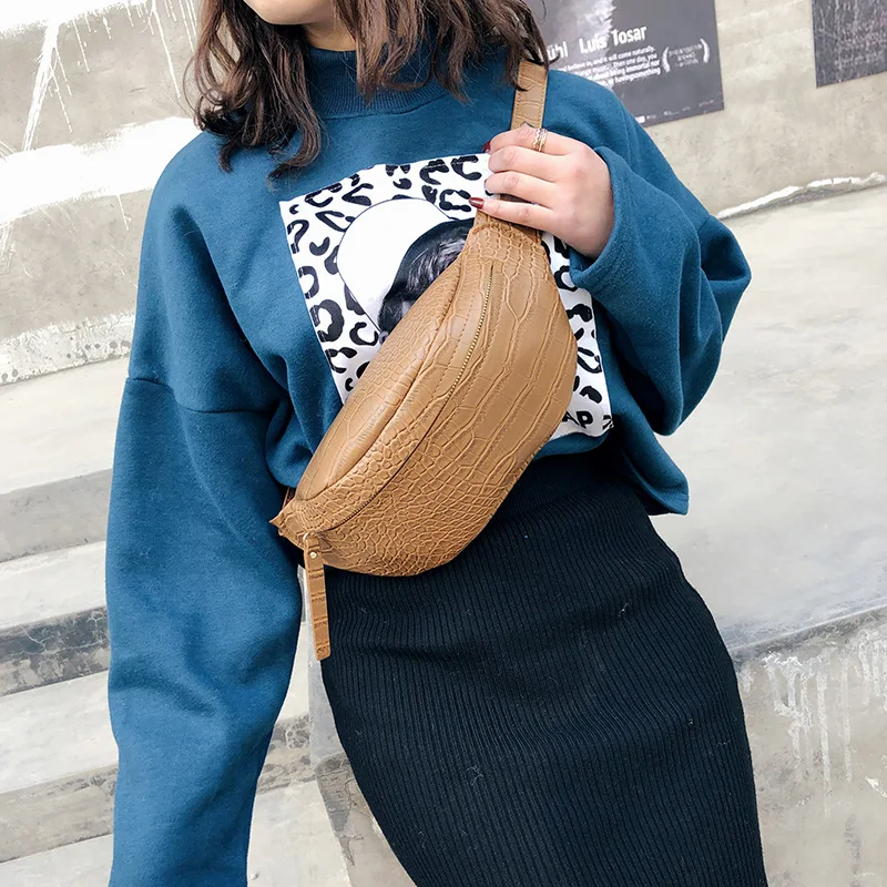 Новинка 2019 каменная зернистая простая поясная сумка многофункциональная