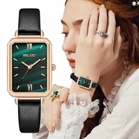 luxury women watches square leather quartz wrist watch retro casual ladies watch female clock gifts relogio feminino