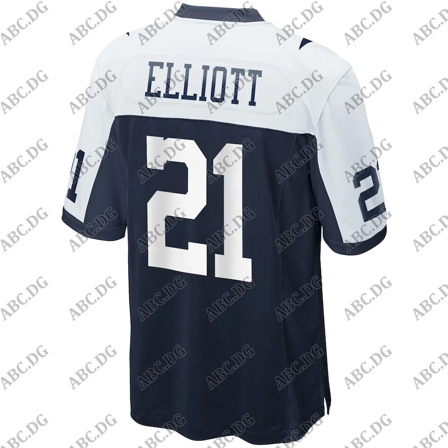 

Customized Stitch American Football Jersey Men Women Kid Youth Dallas Ezekiel Elliott Navy Alternate Game Jersey