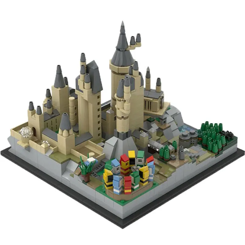 

1347pcs DIY Magic Castle Compatible MOC Castle Architecture Model Movie Collection Kids Toys Building Bricks Christmas Gift